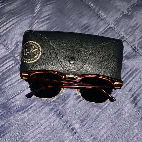 Ray-Ban Clubmaster Classic Tortoise Sunglasses - Picture 9 of 12